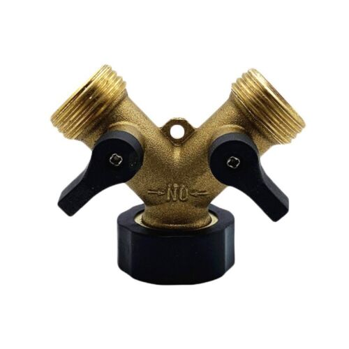 Messing Verteiler 2 Wege Y Verteiler 3/4" Waschmaschinenanschluss Adapter - Bild 7 von 8