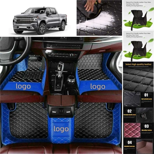For Chevrolet Silverado Ext Cab Car Floor Mats Custom Waterproof Cargo Liners - Picture 13 of 35
