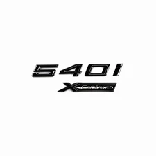 for 5 Series Gloss Black Emblem 540i+XDrive Number Letters Rear Trunk Badge