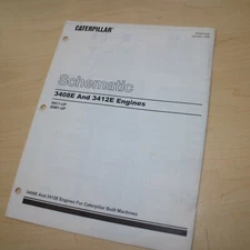 CAT CATERPILLAR 3408E 3412E Engine Electrical System Schematic Wiring Manual