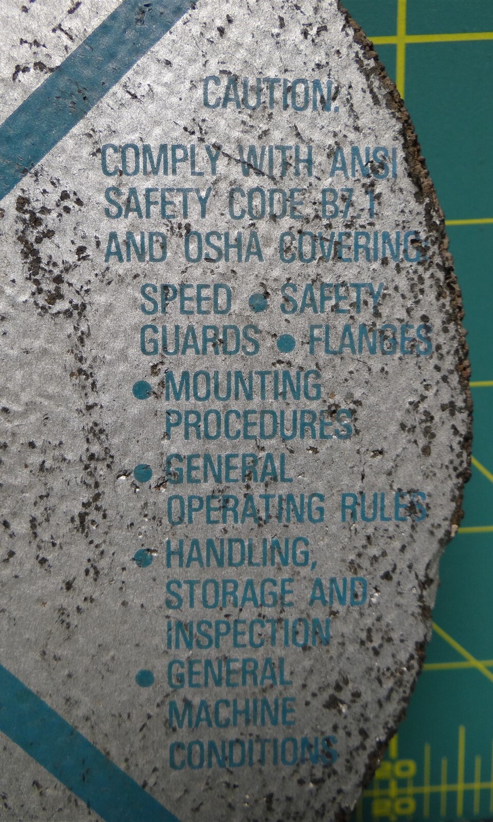 Tru Grit Hudson Abrasives Grinding Wheel A24UBF, 7" x 1/4", NSN 513000