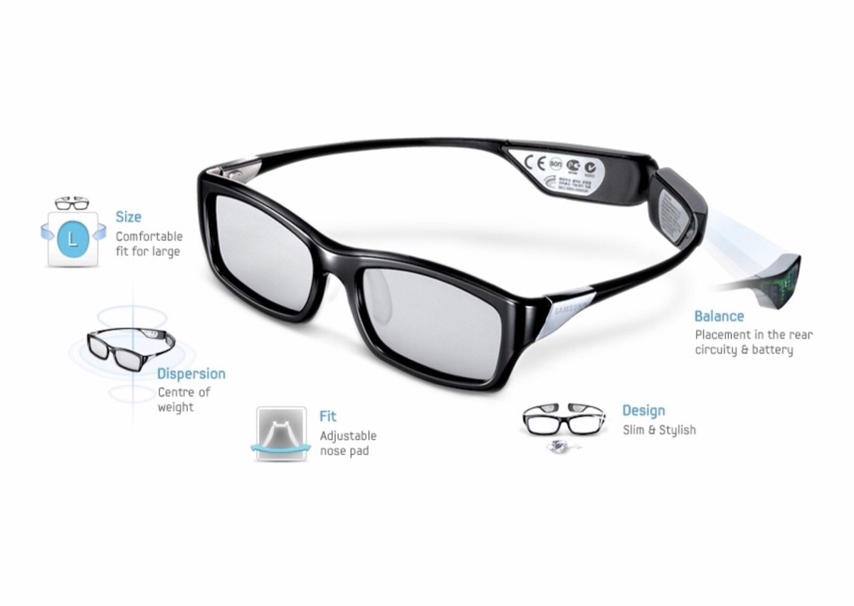 Active Glasses Occhiali 3d Attivi Per Tv Samsung Occhiali 3D