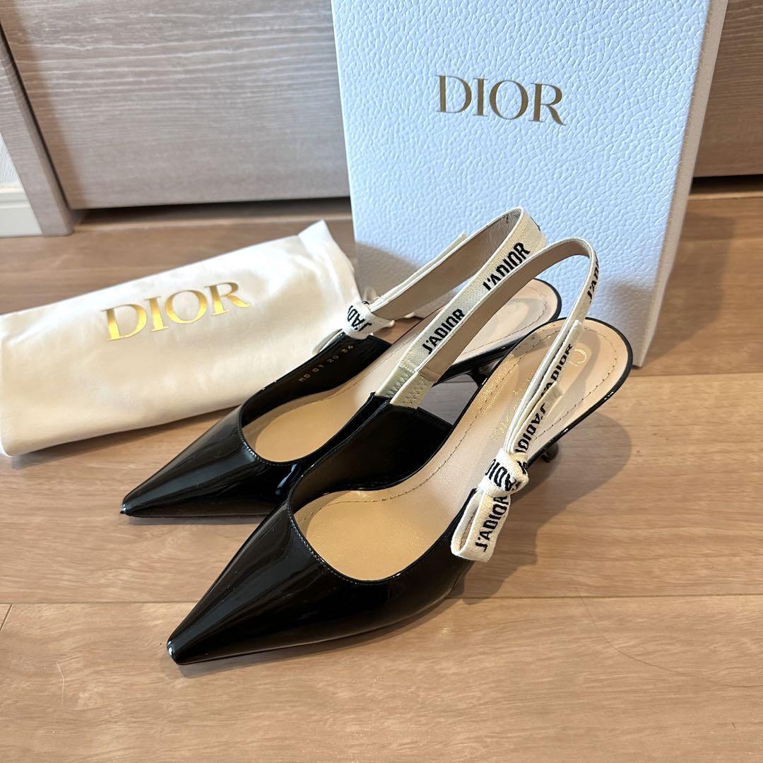 Christian Dior J’adior Slingback Pumps size 36 Black … Gem
