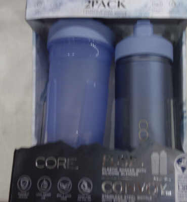 Core Kitchen - Sicherung Kunststoff Shaker & Konvoi Edelstahl Blau - Neu