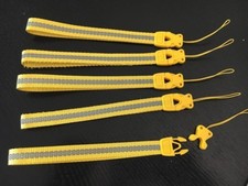  LOT OF 5 NEW YELLOW PHONE STRAPS