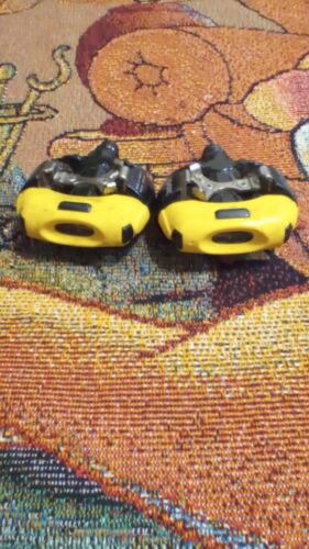 Look S2 Racing Clipless Pedals Yellow MTB Touring Road Bikepacking USA Charity!!