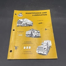 Mack Truck Lubrication & Maintenance A B C D Inspection & Service Manual 1986