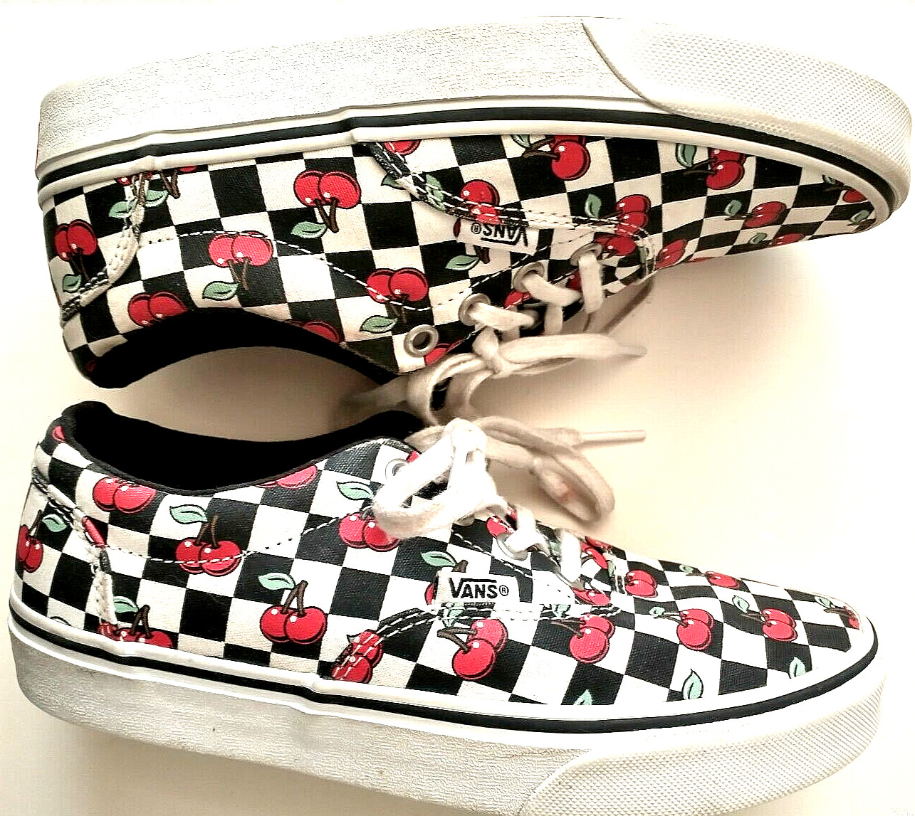 Vans Cherry Checkered Doheny Red Black White Womens S… Gem