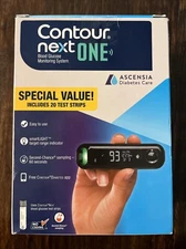Contour Next One Blood Glucose Monitoring System (New with Safety Seal Intact)