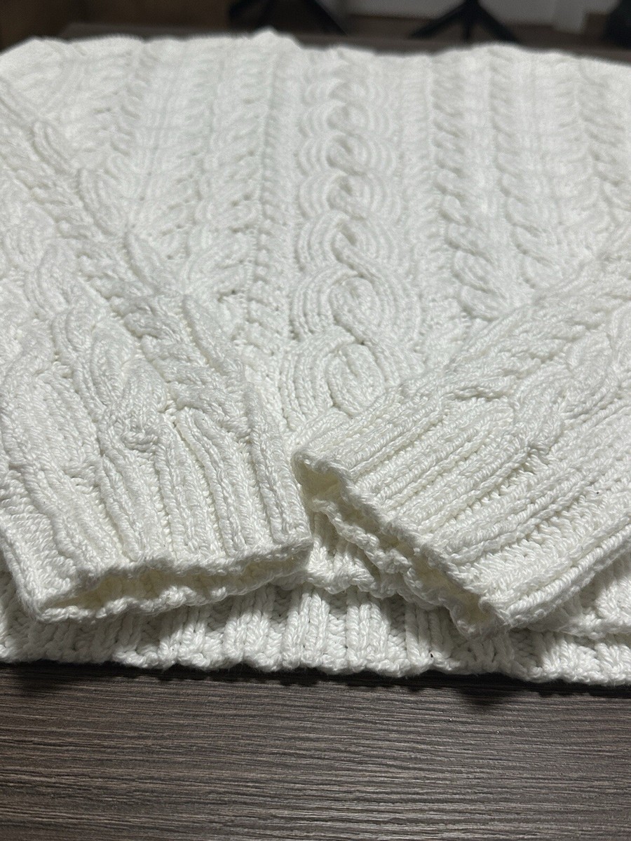 Vintage 90's Polo Ralph Lauren Heavy Hand Knit Cable Sweater