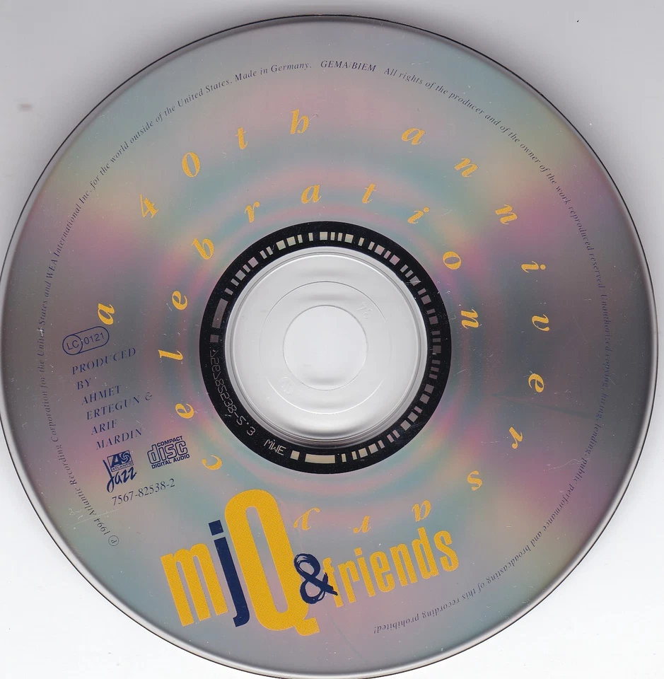 THE MODERN JAZZ QUARTET & FRIENDS - A 40TH ANNIVERSARY CELEBRATION - CD © 1994 - Bild 2 von 3