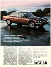 1986 Jaguar XJ6 Print Ad, The Best Jaguar Ever Built Luxury Sedan Ocean Shore NJ