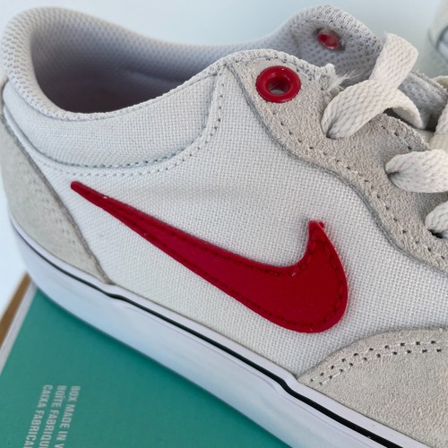 Nike SB Chron 2 Skate Shoes Trainers White/Red - Men's UK 5 - New - Picture 4 of 14