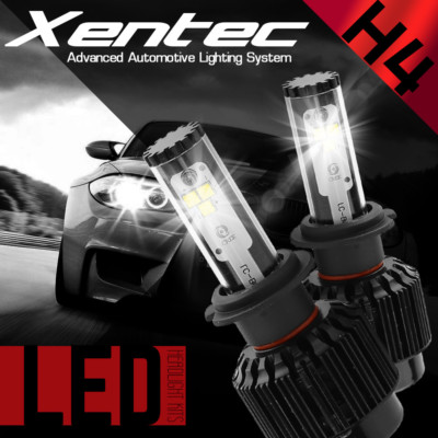 H4 LED Hi//LO BEAM Headlight Bulbs 488W 48800LM 2X 6000K Philips White