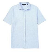 Hart Schaffner Marx, Men's Short Sleeve Polo, Blue, XL