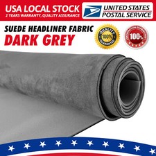 1/8" Thick Suede Headliner Fabric Foam Back Auto Roof Repair Upholstery Material