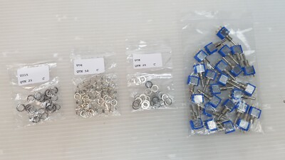 LOT OF 25 APEM SWITCH TOGGLE SP M-OFF-M