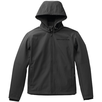 Harley Davidson Willie G Softshell Jacke Schwarz Herren Textiljacke Windbreaker