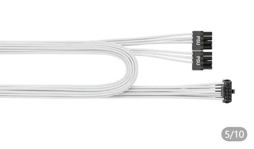 Seasonic Modular 90°L 12VHPWR 2*8pin-16Pin PCIE5.0 ATX3.0 600W Power Cable White - 第 4/4 張圖片