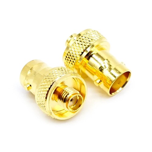 2X SMA Female Jack To BNC Female Jack RF Coaxial Connector Adapter