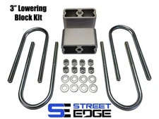 Street Edge 3" Aluminum Lowering Block Kit for 83-97 Nissan 720/Hardbody