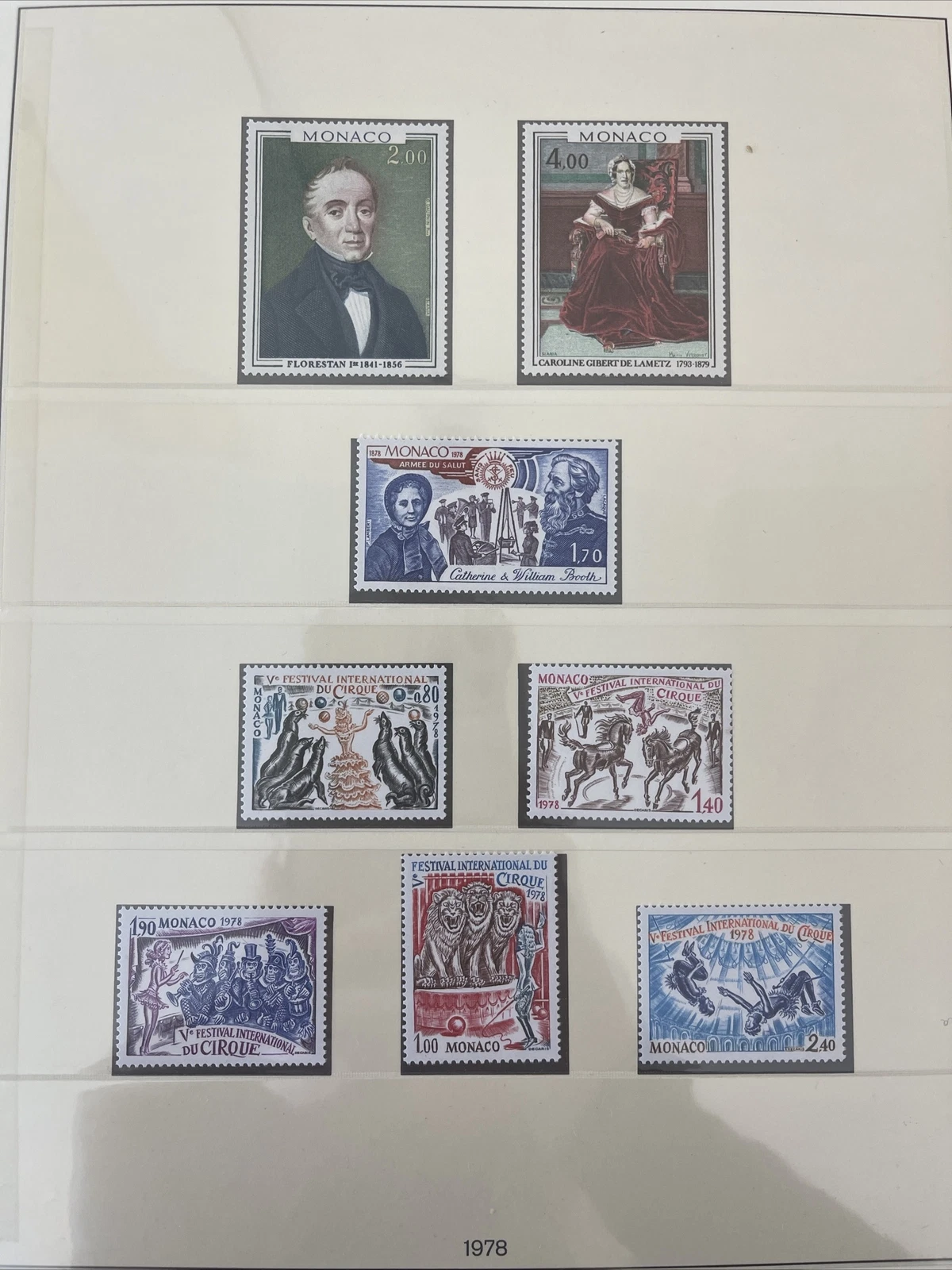 Timbres Monaco Neuf Lindner No.186 1978 Page 80