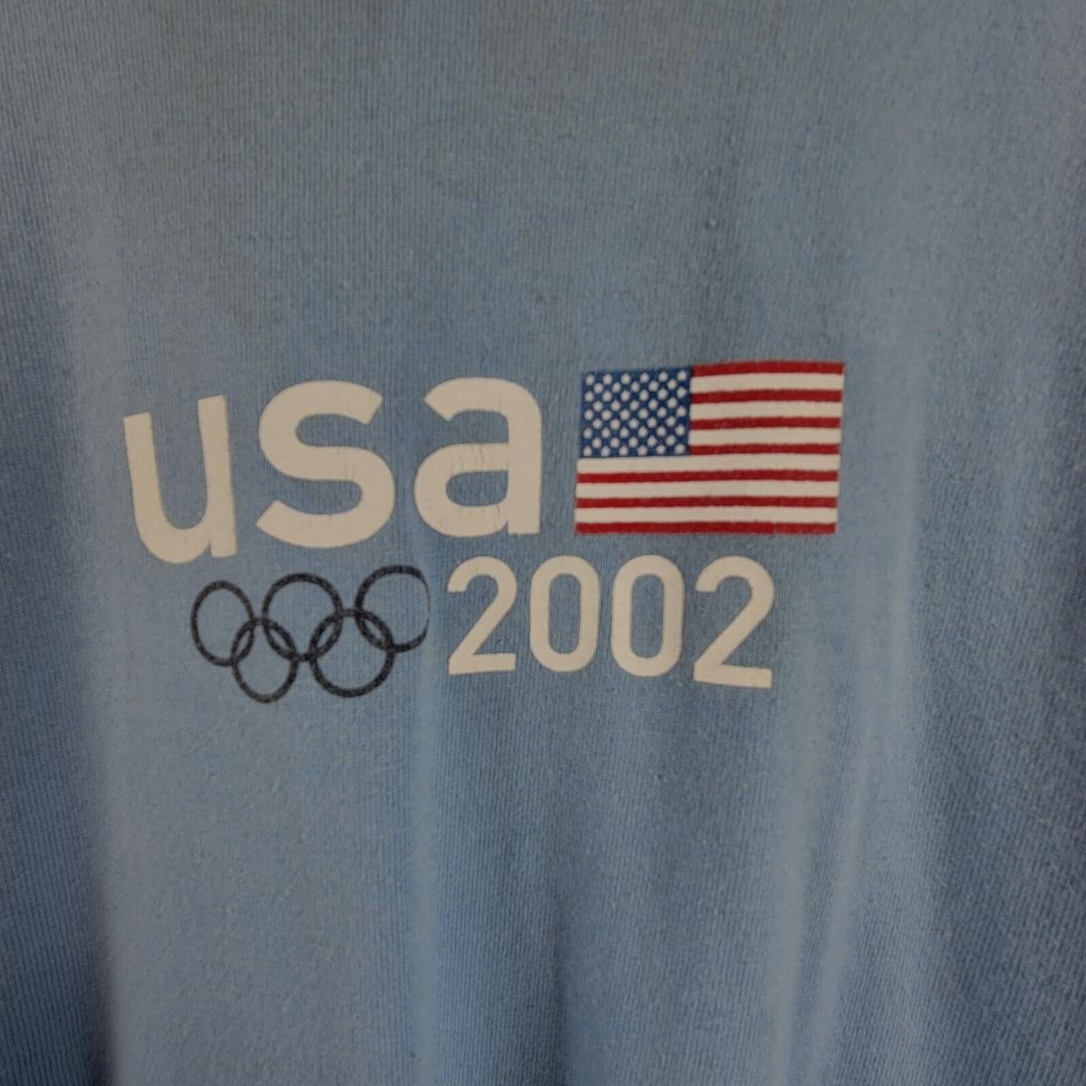 Roots USA Olympic Team Long Sleeve T-Shirt Men's L Blue Saltlake