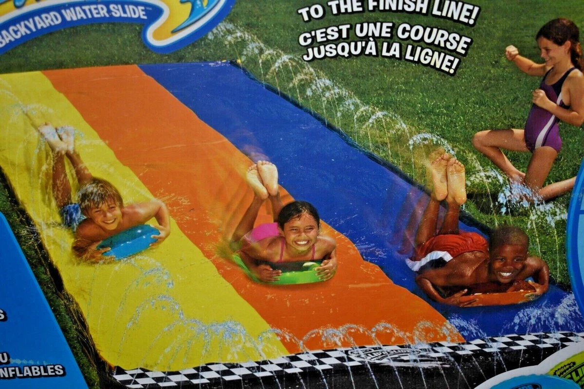 Wham O 64121 Slip N Slide Triple Wave Rider with Boogie Boards NEW FREE SHIP
