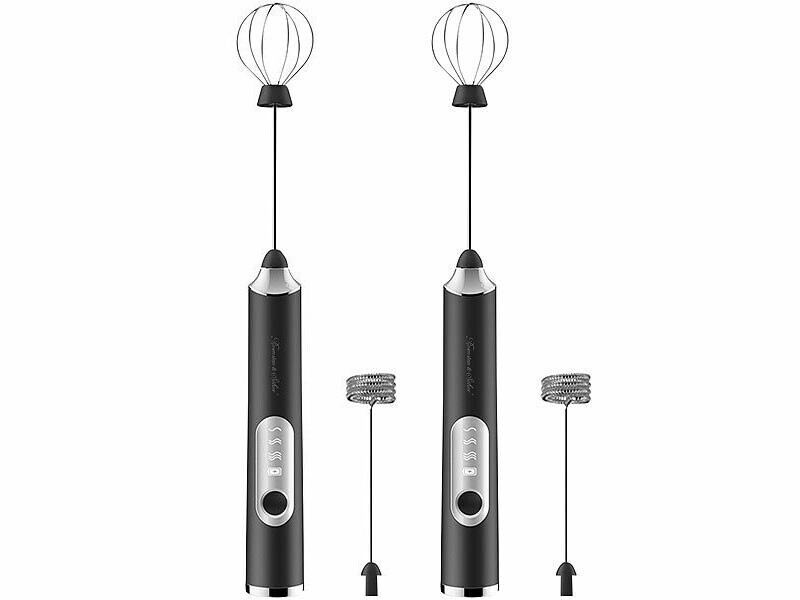Fouet électrique rechargeable USB à 3 vitesses pour émulsionner le lait chaud