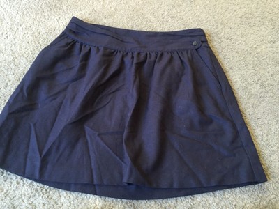 Nice womens size 6 Lands End Canvas navy blue wool blend skirt for Sale Nice womens size 6 Lands End Canvas navy blue wool blend skirt for Sale