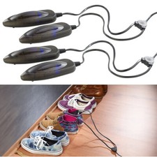 infactory Elektro Schuhtrockner: 2er-Set elektrische Schuhtrockner mit UV-Licht