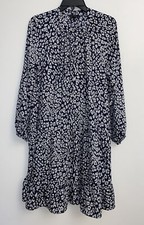 BANANA REPUBLIC NAVY WHITE DRESS SIZE M NWOT