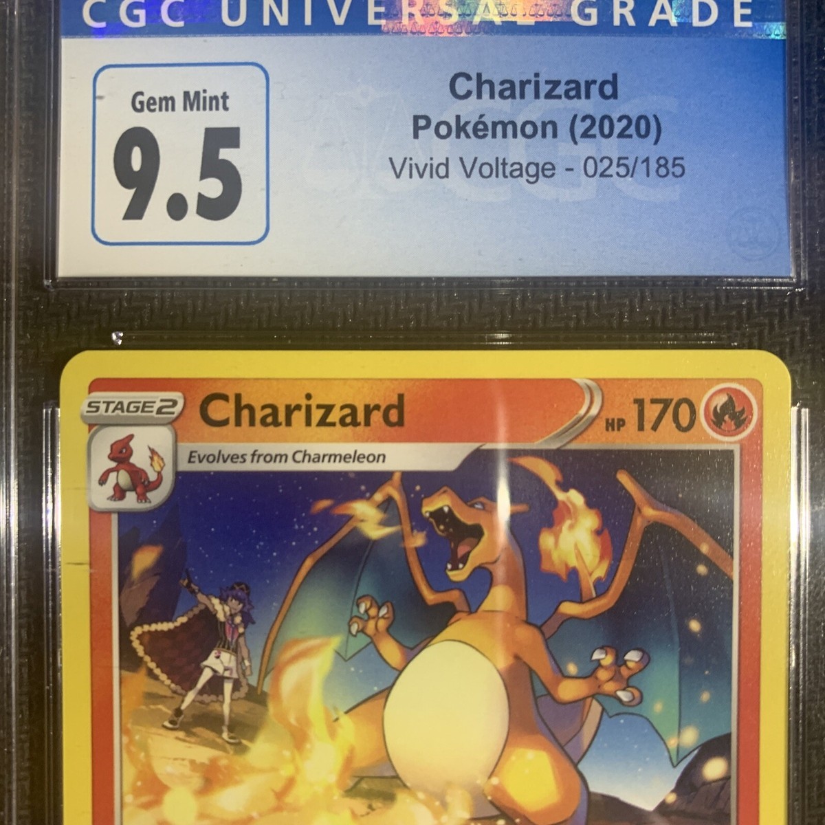 Pokémon TCG Charizard 025/185 Vivid Voltage CGC 9 Gem MINT | eBay