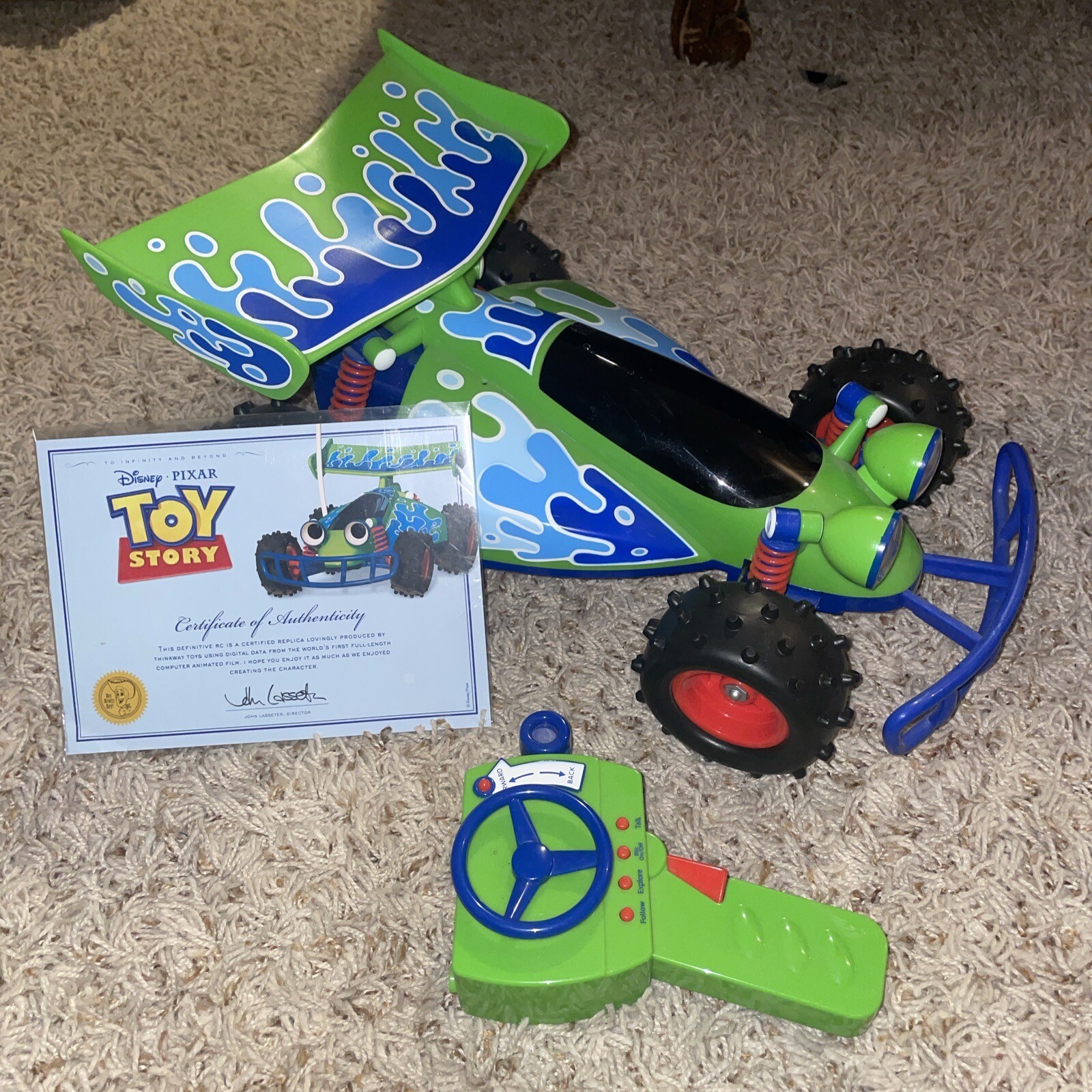 Toy Story Signature Collection RC Remote Control Buggy Car Thinkway