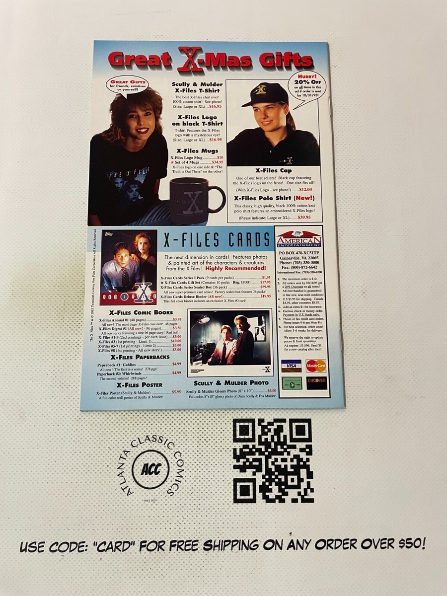 The X-Files # 1 NM Topps Comic Book Chris Carter David Duchovny 2