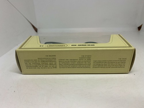 Matchbox Models of Yesteryear Y-1 1936 Jaguar SS 100 Green NEW - Picture 6 of 6
