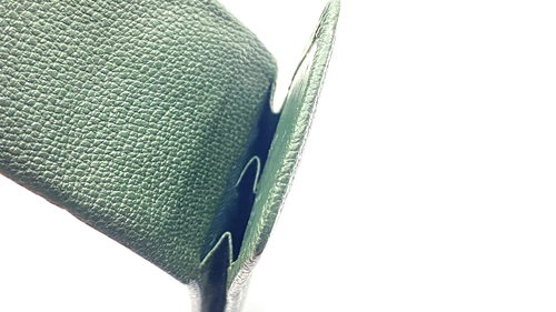 VINTAGE MONTBLANC LEDERWAREN PEN POUCH FOR TWO PENS IN GREEN LEATHER GERMANY - Picture 8 of 9