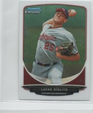 2013 Bowman Chrome Mini #140 Lucas Giolito CHICAGO WHITE SOX Rookie Card 21. rookie card picture