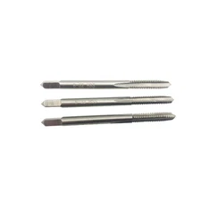 3pcs 8-32 Tap Set UNC Thread 3 Flutes High Speed Steel Hand Threading Tap Tool