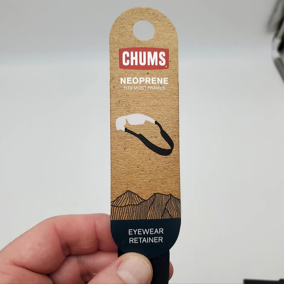 Paquete de 2 retenedores de gafas Chums Classic 12128 de neopreno negro se adapta a la mayoría de los marcos Foto 2 de 4