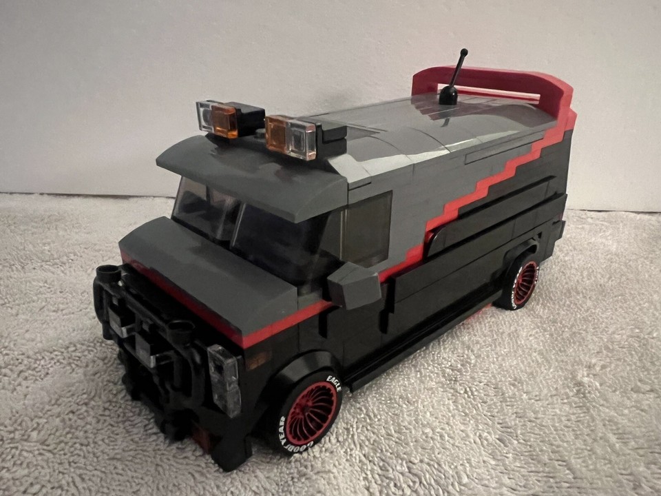 LEGO A-TEAM VAN GMC BA VAN MOC USING ALL GENUINE LEGO PIECES 3D PRINTED ...