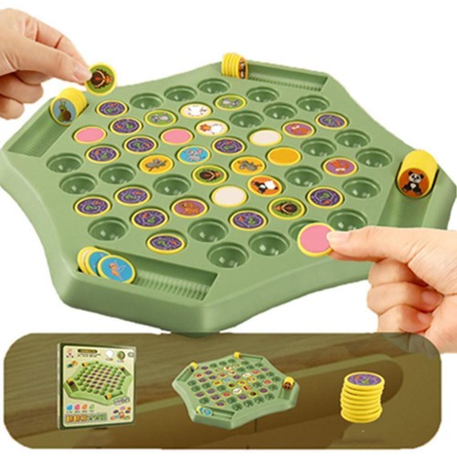 Two-player Animal Puzzle Flip Chess Animal Matching Animals Matching Toy J3O2 - Picture 12 of 18