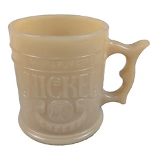 Whataburger Buffalo Nickel Coffee Mug Cup Butterscotch 1983 Vintage Made In USA