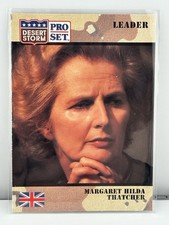 1991 Desert Storm Pro Set Margaret Thatcher #84