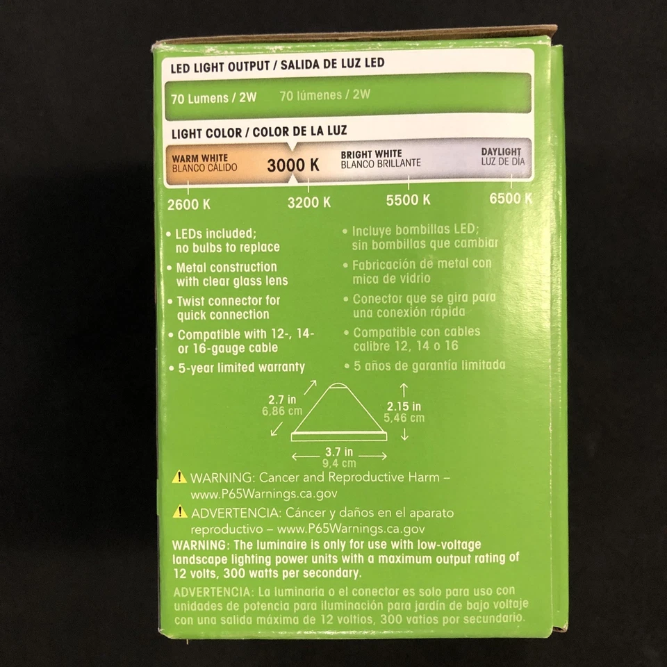 Portafolio 2 vatios especial bronce texturizado bajo voltaje LED poste luz Foto 2 de 4