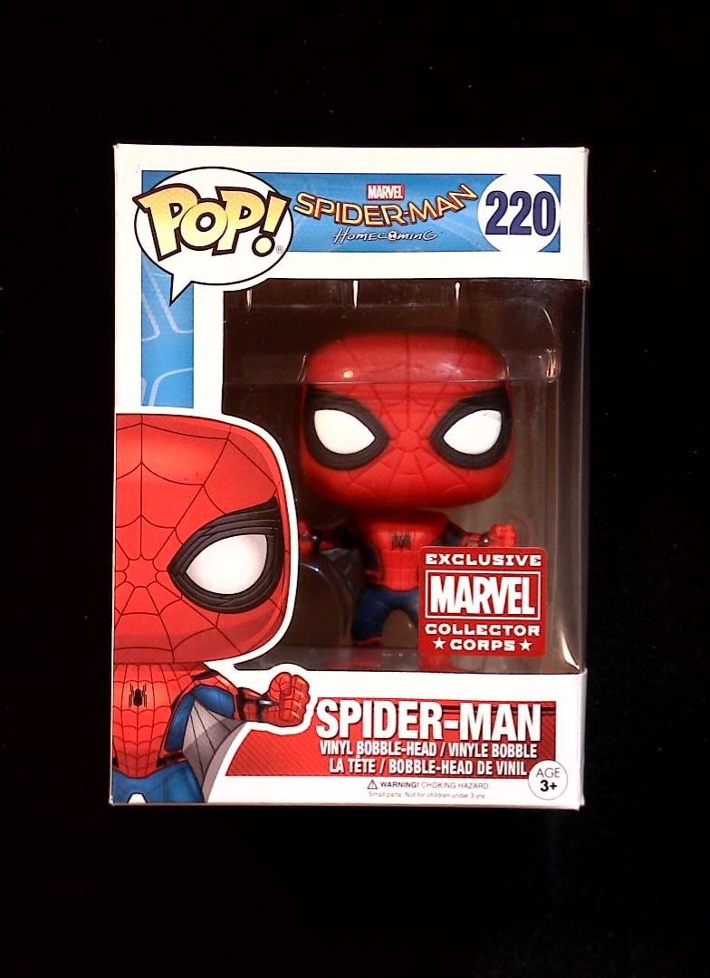 Spider-Man Funko Pop! 220 Marvel Collector Corps Homecoming in NEW