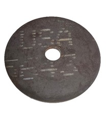 1/2" Steel Plate, Disc Shaped, 9" OD x 1.5" ID, .500 Steel, Round, Circle 26F77 