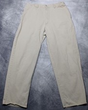 Vintage Polo Ralph Lauren Pants Mens 36x32 34x31 Beige Cotton Chino USA
