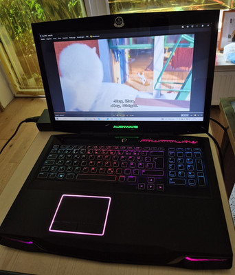 Alienware 17 Laptop Notebook Gamer i7 12GB SSD HDD GTX Office pro win 10