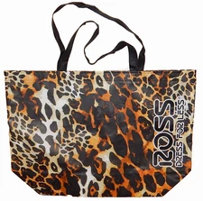 REUSABLE SHOPPING TRAVEL TOTE BAG LEOPARD- PRINT ECO FRIENDLY ROSS NEW